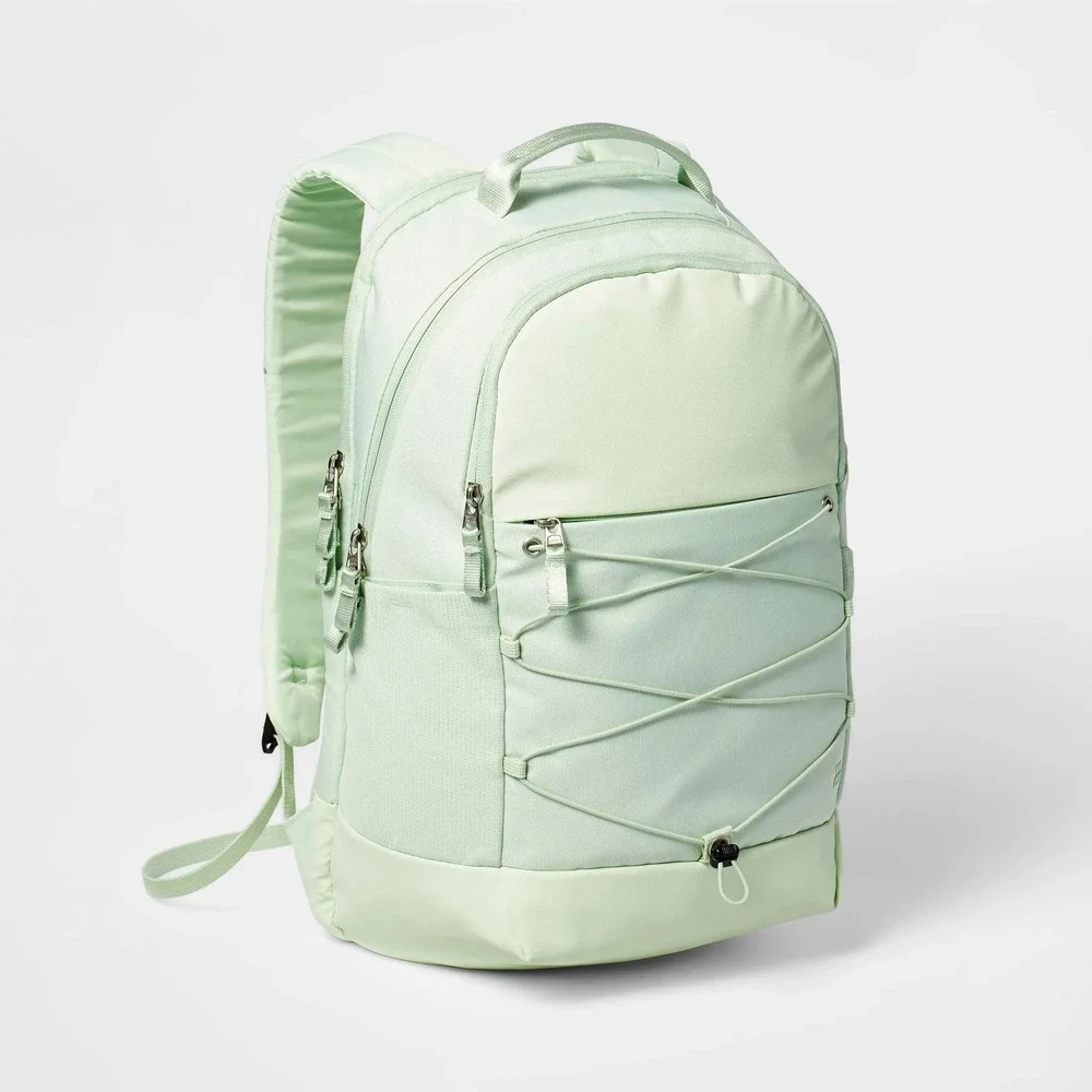 All in Motion Mint Green Water Repellent Backpack 15in Laptop Sleeve NWT